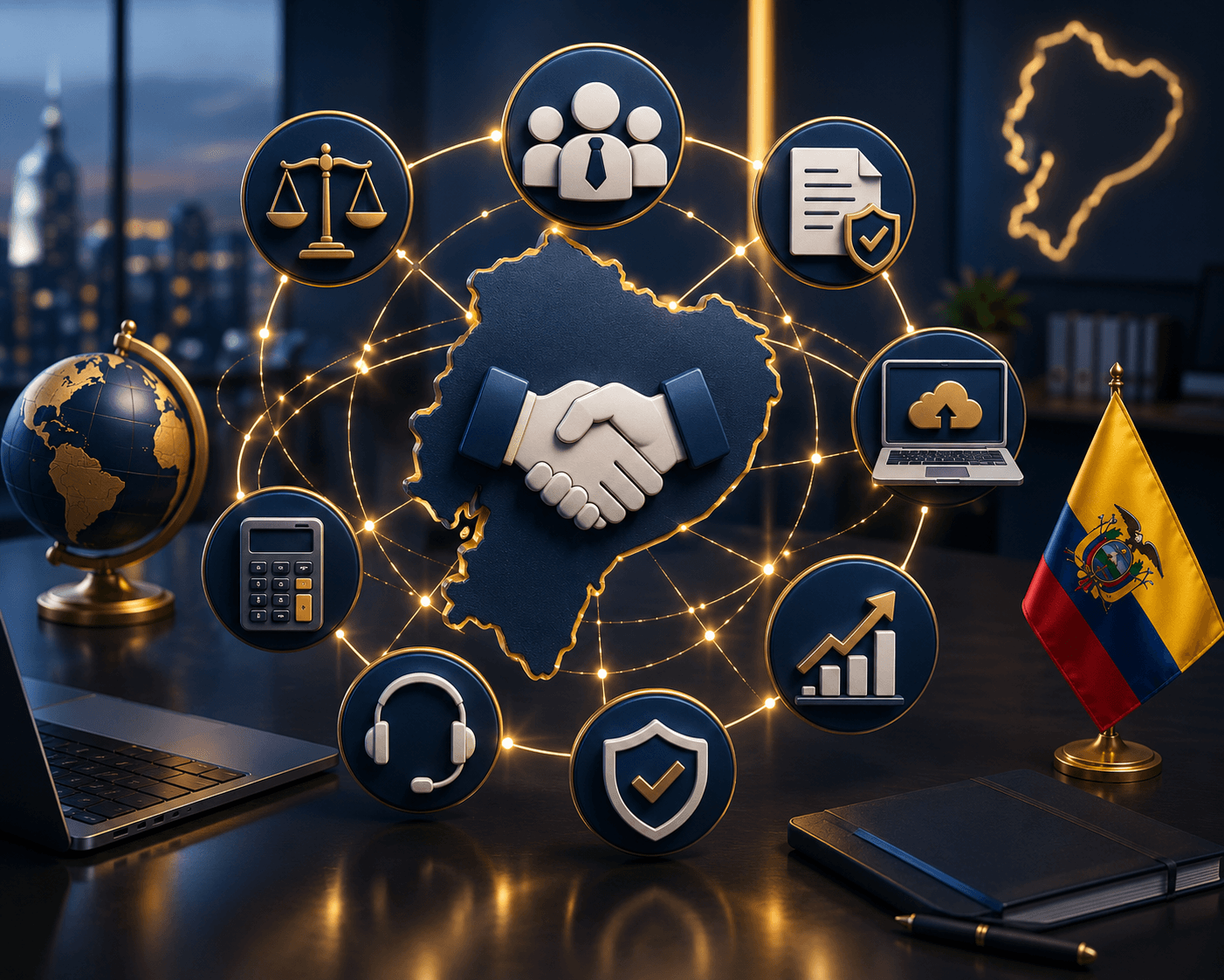 Outsourcing para empresas extranjeras en Ecuador: cómo operar con soporte local sin crear riesgos laborales ni tributarios