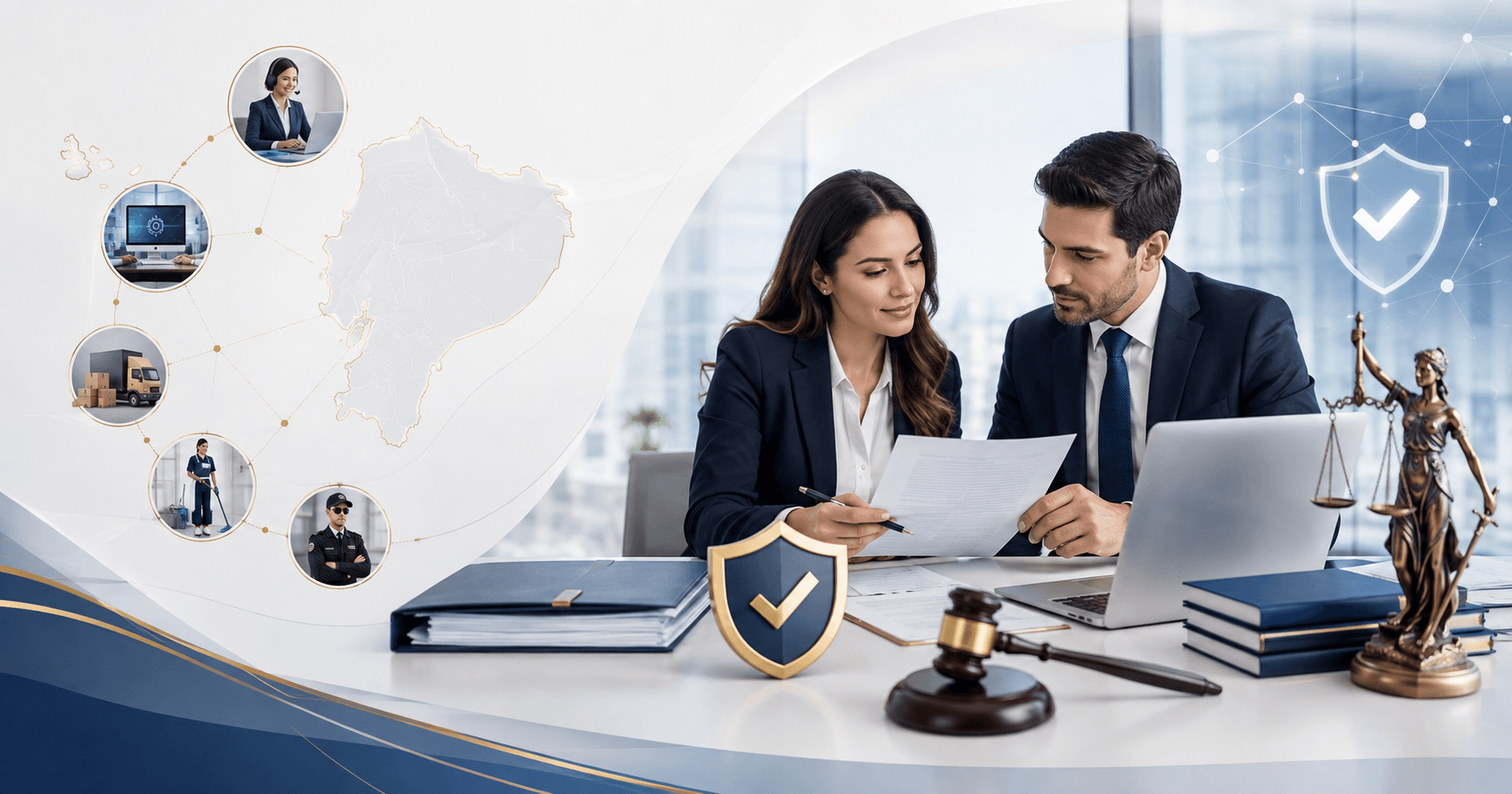 Contrato de outsourcing en Ecuador: cláusulas que protegen a la empresa y errores que generan contingencias